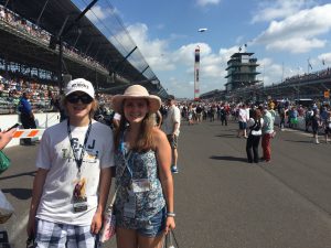 My Kids on the Front Straight before the Indy 500!
